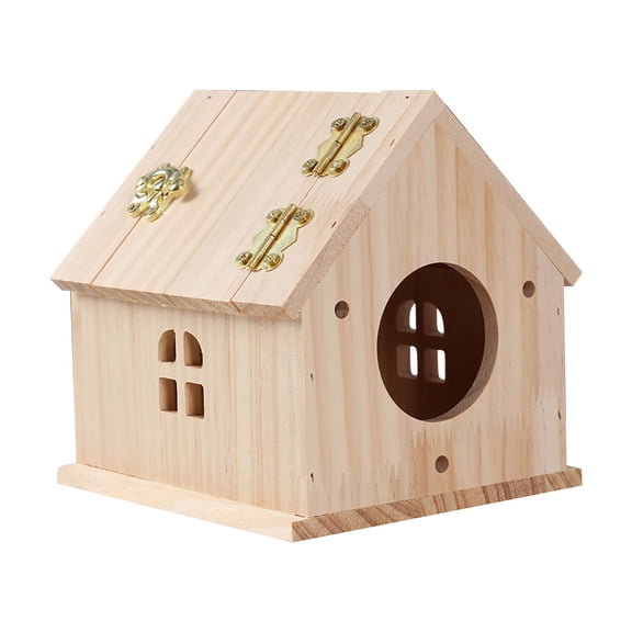Pet Supplies Birdhouse DIY Kit for Kids - Wooden Birdhouse Building Set with Brush Screws and Paint for Outdoor