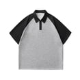 thumbnail image 1 of ylioge Basic Golf Tees for Men Casual Short Sleeve Button Collared T-Shirts Mens Pullover Slim Color-Block Comfort Raglan Workout Sports Tops, 1 of 4