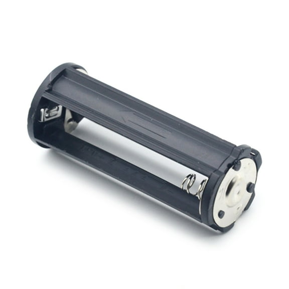 TONKBEEY AAA Battery Holder 18650 Battery Tube Black Cylindrical Plastic Box Adapter Case