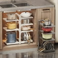 thumbnail image 6 of 2Pcs Heavy Duty Pots and Pans Organizer under Cabinet, 7-Tier and 4-Tier Adjustable Pan Organizer Rack for Kitchen Cabinet Organizers and Storage, 6 of 10