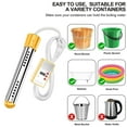 thumbnail image 6 of FAMKIT 2000W Immersion Water Heater, Portable Submersible Water Heater with Timed Auto Power Off, Electric Bucket Heater w/Digital Thermometer & 304 SS Guard, for Bathtub, Pool, Camping,﻿ Yellow, 6 of 7