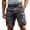 Dark Gray, variant on Mens Cargo Shorts Relaxed Lightweight Quick Dry Elastic Waist Stretch Summer Casual Camping Hiking Fishing Men's Cargo Shorts Multi Pockets Beige L
