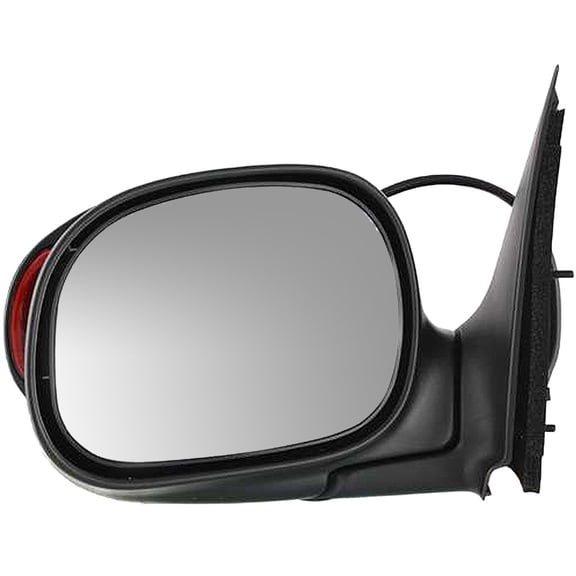 MIRROR Compatible with 2004 Ford F-150 Heritage 1997-1999 F-250 Left Driver Power Glass In-housing Signal Light Paintable