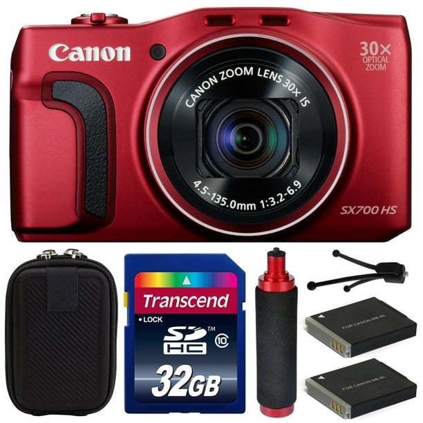Canon PowerShot SX700 HS SX700HS Digital Camera Red (Beginner Bundle)  9339B001