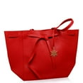thumbnail image 2 of ELIZABETH ARDEN RED TOTE BAG PURSE W/TAG AND GOLDEN TONED ORNAMENT, 2 of 2