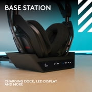 Logitech G Astro A50 X LIGHTSPEED Wireless Gaming Headset + Base Station, PLAYSYNC across Xbox Series X|S + PS5 + PC/mac, Black