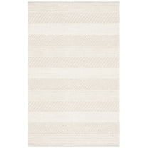SAFAVIEH Natura Nuala Southwestern Wool Area Rug, Ivory, 4' x 6'