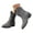 Grey, variant on Women's Western Ankle Boots Cowboy Cowgirl Short Booties Suede Low Chunky Heel Slip on Shoes