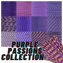 Paracord Planet | 550 Paracord 10 FT (Hanks) Purple Blends Colors – Type III 550 LB Test Parachute Cord
