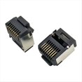thumbnail image 3 of 10 Conectores RJ45 Especiales 8P8C, Conector Modular de Cuerpo Corto Macho con Carcasa Blindada para Cable de Red, 3 of 5