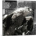 thumbnail image 1 of ARTCANVAS Golden Eagle of Albania Black White Canvas Art Print - Size: 18" x 18" (1.50" Deep), 1 of 9