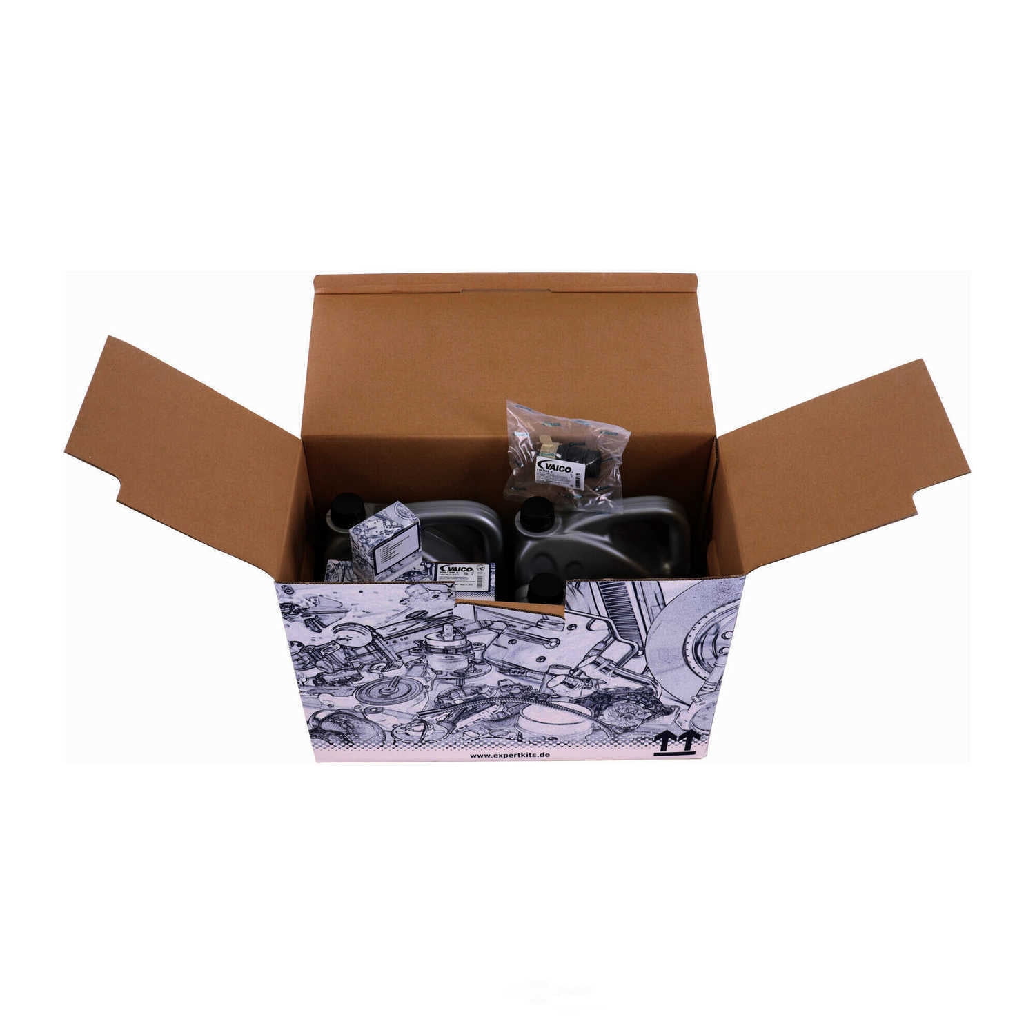 VAICO V30-2254-XXL Filt W/ Oil Pan Gasket, Plug Housing, Mfr Appr Oil (MB 236.14 11 ltr), Instl HW