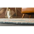 thumbnail image 4 of Unique Loom Tapis Design de Bordure Edinburgh 8' x 8' Rond Bleu/beige, 4 of 10