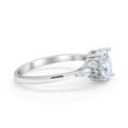 thumbnail image 2 of Art Deco Oval Wedding Ring Marquise Simulated CZ 925 Sterling Silver size 4, 2 of 5