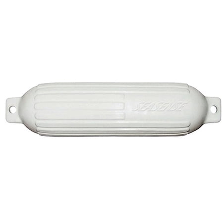 SeaSense Heavy-Duty Ribbed Inflatable Boat Fender  5  x 20   White