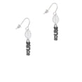 thumbnail image 2 of Delight Jewelry Silvertone Beaded ''Dance'' Silvertone Leaf French Earrings, 2 of 5