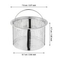 thumbnail image 2 of 1Pcs Mesh Sink Strainer for Kitchen,Stainless Steel Sink Drain Strainer Filter,Sink Screen Large Wide Rim 3" Diameter Sink Food Catcher Drain Basket Strainers Garbage Disposal Drain Screen(1.8IN), 2 of 4