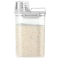 thumbnail image 1 of Recipiente de almacenamiento de arroz TBmax de 1,8 kg con taza medidora, color gris, 1 of 7