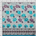 thumbnail image 1 of oneOone Cotton Poplin Turquoise Blue2 Fabric Geometric & Artistic Floral Panel Diy Clothing Quilting Fabric Print Fabric By Yard 56 Inch Wide, 1 of 3
