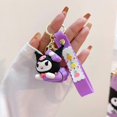thumbnail image 2 of Llavero Kawaii Sanrio Kuromi para mujer, llavero de muñeca de Anime para coche, mochila escolar de PVC, colgante, accesorios para bolso, regalo de juguete para niños, 2 of 5
