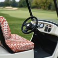 thumbnail image 6 of Pzuqiu Terracotta 2-Piece Golf Cart Seat Covers Set | Breathable Washable Universal Fit for Most 2-Seater Golf Carts, 6 of 10