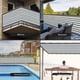 thumbnail image 4 of Toldos para sombrillas de exterior, toldos de verano para patio, terraza, piscina, jardín, toldos de tela encriptada, toldos de sombra engrosados, red para sombrilla de PE de 39,5 x 118 pulgadas, 4 of 9