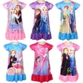 thumbnail image 2 of 2023 vestido de princesa de Disney para niñas ropa de verano ropa para niños Frozen 2 Anna Elsa pijamas para niños cumpleaños Casual disfraz 130 Gao Jinjia LED, 2 of 2