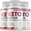 Keto Cutter - Ketogenic Weight Loss - Energy & Focus Boosting Dietary Supplements for Weight Management & Metabolism - Advanced Fat Burn Raspberry Ketones Pills - 180 Capsules (3 Pack)
