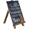 thumbnail image 3 of Northlight It's the Most Wonderful Time of the Year Christmas Sign - 9.25", 3 of 6