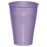 Luscious Lavender Purple 12 oz Plastic Cups 60 Count for 60 Guests