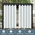 thumbnail image 2 of Lapalife Outdoor Curtains for Patio Waterproof 71 x 96 in Windproof Grommet & Back Tab Thermal Insulated Keep Privacy for Yard Porch, 1 Panel, 2 of 8