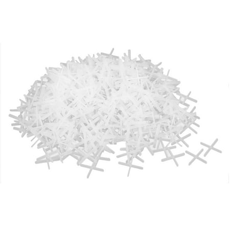 Vintage Spacer - Wall Floor Ceramic Tile Plastic Cross Spacer 1mm White 1000pcs