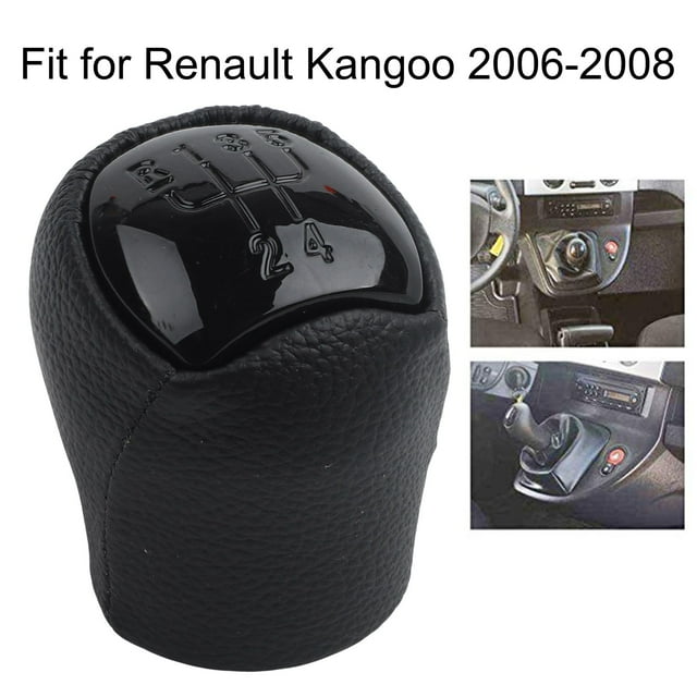 Yimiti Car 5 Speed For For Renault Shift Knob Manual Shift Lever Shifter Gaitor--Black Letter