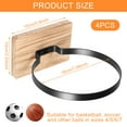 thumbnail image 2 of 4Pcs Ball Storage Holder Wall Mount Basketball Rack Wooden Basketball Display Holder Multipurpose Volleyball Organizer for Football Volleyball Home Decor, 2 of 9