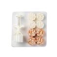 thumbnail image 5 of 4 Stamps Moon Cake Molds Set With Flying Rabbit Design For Middle Autumn Festival Baking Plastic Kitchen Tool, 5 of 11
