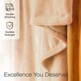 thumbnail image 3 of JULY HOME Flannel Fleece Throw Blankets for Couch or Bed - Plush Soft and Warm 330GSM Lightweight Microfiber Blanket for Home Sofa and Bedroom (Throw 50"x60", Beige), 3 of 5