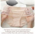 thumbnail image 6 of Riecok Women Underwear Panties Seamless Stretch Ice Silk Breathable Comfortable Panties Khaki XL, 6 of 6