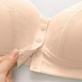 thumbnail image 3 of Zpanxa Plus Size Cotton Bra Front Closure Wire-Free Breathable Perforated Cup, 3 of 7