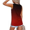 thumbnail image 4 of Débardeurs pour Femmes Athletic Works Mode Été Col en V Sans Manches Imprimé Décontracté Débardeur Blouse, 4 of 6
