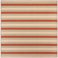 thumbnail image 1 of Trans-Ocean Importe RVIS8764024 Tapis d'Intérieur et d'Extérieur Liora Manne Carré Riviera 7 Pi 10 Po - Rouge, 1 of 1
