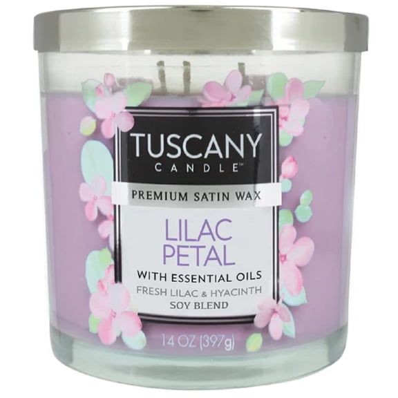 Lilac Petal Long-Lasting Scented Jar Candle (14 oz)