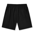 thumbnail image 4 of JTieacloth Mens Shorts Classic Fit Male Summer Shorts Solid Color Tie Suit Cool Breathable Four Quarter Pants,Black, 4 of 4