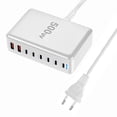 thumbnail image 1 of 500W USB-C Fast Charger Station, 8-Port Type C Charging Block, PD 100W Laptop Power Adapter, Multi-Device Hub for MacBook Pro & Phones, 1 of 8