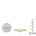 thumbnail image 4 of Dazzlingrock Collection 0.08 Carat (ctw) 14K Round White Diamond Ladies Wedding Stackable Guard Ring, Yellow Gold, Size 4.5, 4 of 4