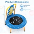 thumbnail image 2 of Astronaut Trampoline for Toddlers with Foam Padded Handle and Safety Padded Cover, 2 of 8