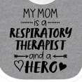 thumbnail image 4 of Inktastic My Mom is a Respiratory Therapist and a Hero Boys or Girls Baby Bib, 4 of 4
