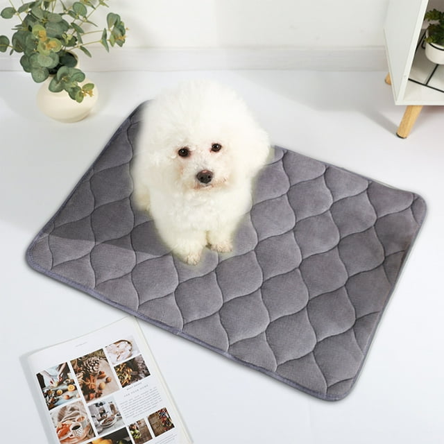 Tapis Rectangulaire en Peluche Premium pour Animaux - Lit pour Chien en Polyester Doux, Résistant au Chaud et à la Saleté, Lavable en Machine, pour Usage Intérieur et Voiture, 60cmx45cm