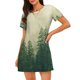 thumbnail image 1 of Disketp Fog Forest para Camisón Corto de Manga Corta para Mujeres, Camisón Cómodo con Escote Redondo, Bonito y Confortable, 1 of 6