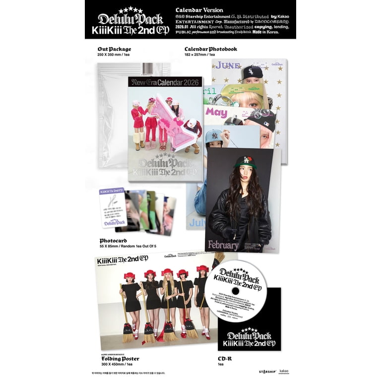 KiiiKiii - [DELULU PACK] 2nd EP Album CALENDAR Version - Walmart.com