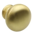 thumbnail image 2 of GlideRite 1.125 in. Solid Classic Round Cabinet Knobs, Satin Gold, Pack of 5, 2 of 5